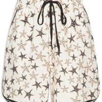 Short Feminino Estampa Estelar - Off White