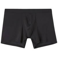 Cueca Boxer Em Modal e Seda - Preto