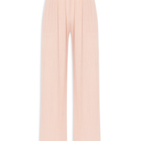Calça Feminina Pantalona Plissada - Bege