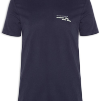 Camiseta Masculina Estampada Melhor Não, Mas Bora - Azul