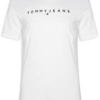 Camiseta Masculina AB TJM Reg Linear Logo Tee Ext - Branco