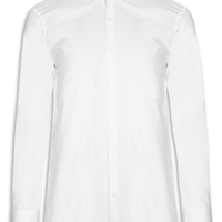 Camisa Masculina Slim Fit Tricoline Stretch - Branco