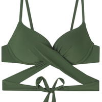 Parte De Cima De Biquíni Push-Up Soft Indonésia - Verde