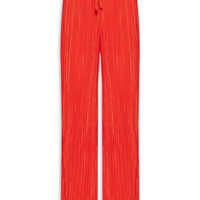 Calça Feminina Plissada - Vermelho
