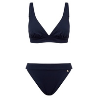 Top biquíni Halter Lari Corpo - Preto