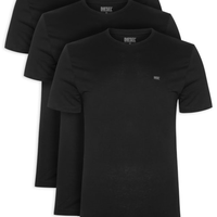 Kit de 3 Camisetas Masculinas em Algodão - Preto
