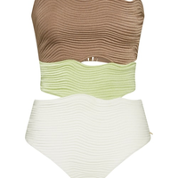 Maiô strapless maat verde