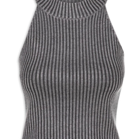 Blusa Feminina Tricot Cava Americana - Preto