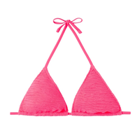 Parte De Cima Biquíni Cortininha Crinkle Waves - Rosa