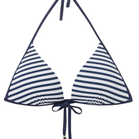 Parte De Cima De Biquíni Triângulo Nautical Stripes - Azul