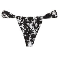 Calcinha De Biquíni Brasileira Palms - Preto
