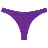 Calcinha De Biquíni Brasileira Crinkle Waves - Roxo