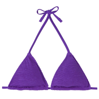 Parte De Cima De Biquíni Cortininha Crinkle Waves - Roxo