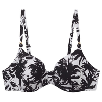 Parte De Cima De Biquini Push-Up Palms - Preto