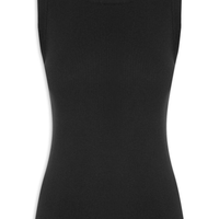 Regata Feminina Em Tricot - Preto
