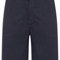 Bermuda Masculina Chino Sarja Elastano Tinturada - Azul