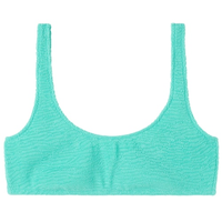 Parte De Cima De Biquíni Top Crinkle Waves - Verde