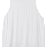 Regata Em Viscose - Branco
