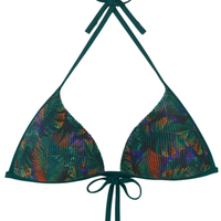 Parte De Cima De Biquíni Push-Up Night Foliage - Verde