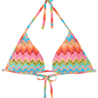 Parte De Cima De Biquíni Push-Up Rainbow - Laranja