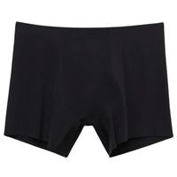Cueca Boxer Em Microfibra Sem Costuras - Preto