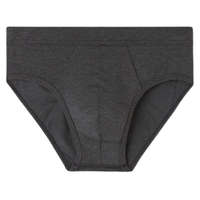 Cueca Slip Em Modal e Seda - Cinza