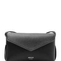 Bolsa Feminina Tiracolo Pequena Envelope - Preto