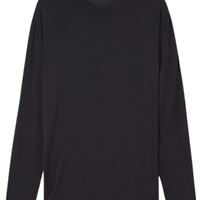 Camiseta De Manga Comprida Soft Silk - Preto