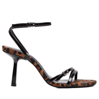 Sandália Feminina Verniz Soft - Animal Print