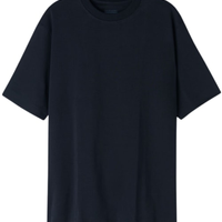 Camiseta Oversized Em Algodão Interlock - Azul