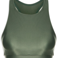 Top Alça Nadador Liso - Verde