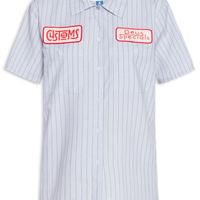 Camisa Feminina Listrada Azul