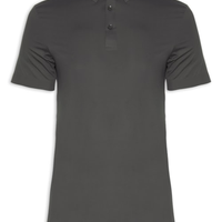 Polo Masculina Malha Casual - Cinza