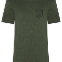 Camiseta Masculina Light Brasão Linen - Azul