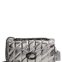 Bolsa Feminina Tabby Shoulder 26 With Quilting - Prata