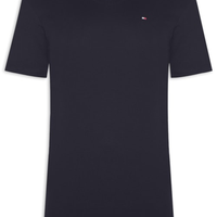 Camiseta Masculina Básica Gola V Regular Fit Em Algodão - Azul