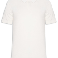 Polo Masculina Tricot Corda New - Branco