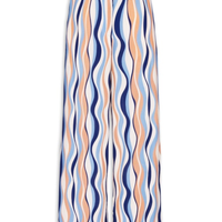Calça Feminina Crepe Estampa Carioca - Azul