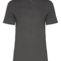 Polo Masculina Malha Casual - Cinza