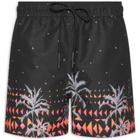 Short Masculino Beachwear Estampado - Preto