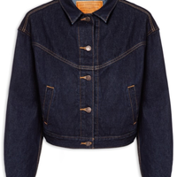 Jaqueta Feminina Shrunken 90s Trckr Wstrn - Azul