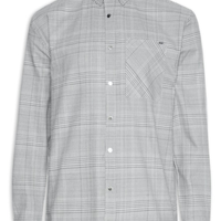 Camisa Masculina Xadrez Chelsea - Cinza