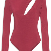 Body Jersey Vazado - Vinho