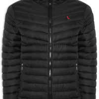 Jaqueta Masculina Puffer Upton Red Bird - Preto