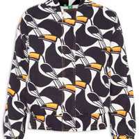 Jaqueta Feminina Bomber Sarja Copatucano - Preto