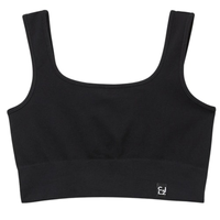 Top Esportivo Canelado Sem Costuras - Preto