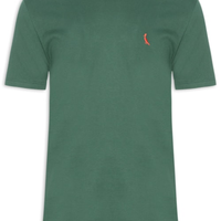 Camiseta Masculina Básica Namorados - Verde