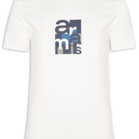 Camiseta Masculina Estampada em Algodão - Branco