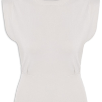 Blusa Feminina Em Tricot Com Barra Larga - Cinza