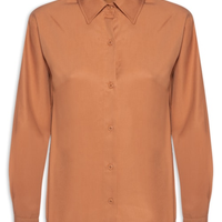 Camisa Feminina Oversized - Marrom
